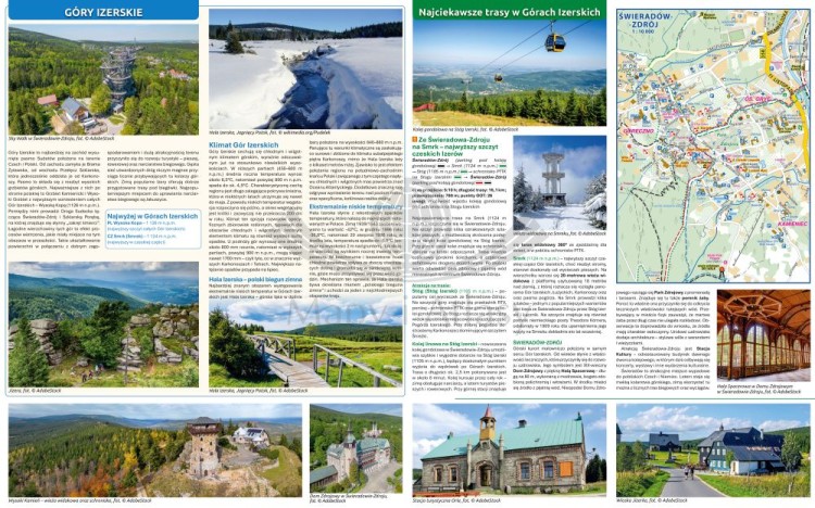 Góry Izerskie / Jizerske Hory 1:35 000. Mapa turystyczna wydawnictwa Compass. Fragment 2