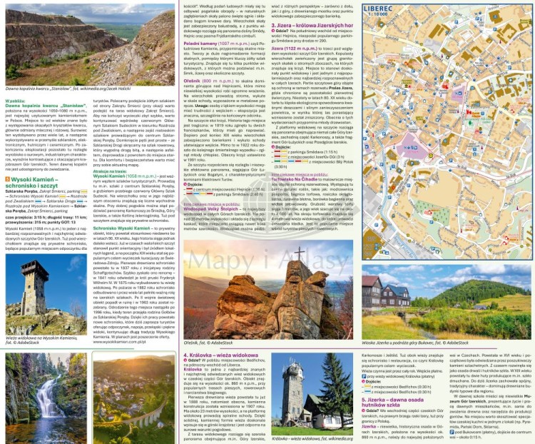 Góry Izerskie / Jizerske Hory 1:35 000. Mapa turystyczna wydawnictwa Compass. Fragment 3