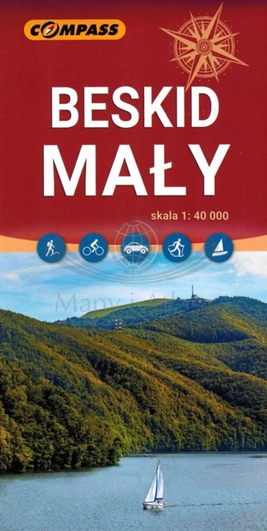 Beskid Mały 1:40 000. Mapa turystyczna wydawnictwa Compass. Okładka