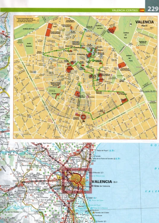 Hiszpania i Portugalia. Atlas samochodowo-turystyczny wydawnictwa Michelin. Przykładowa strona 4