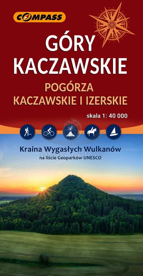 Góry Kaczawskie. Pogórza Kaczawskie i Izerskie 1:40 000. Mapa turystyczna. Wyd. 2026. Compass