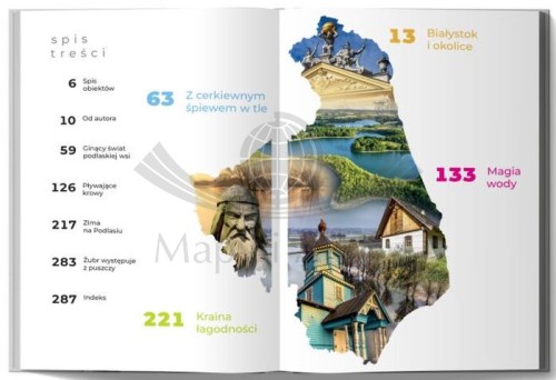 Bucket list Podlasie i Suwalszczyzna. 150 nieoczywistych miejsc album wydawnictwa Pascal. Spis treści