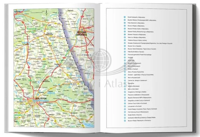 Bucket list Podlasie i Suwalszczyzna. 150 nieoczywistych miejsc album wydawnictwa Pascal. Przykładowe strony 1