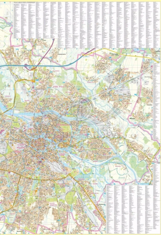 Wrocław 1:20 000. Mapa / Plan miasta wydawnictwa ArtGlob. Strona pierwsza