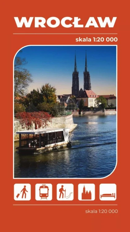 Wrocław 1:20 000. Mapa / Plan miasta wydawnictwa ArtGlob. Okładka