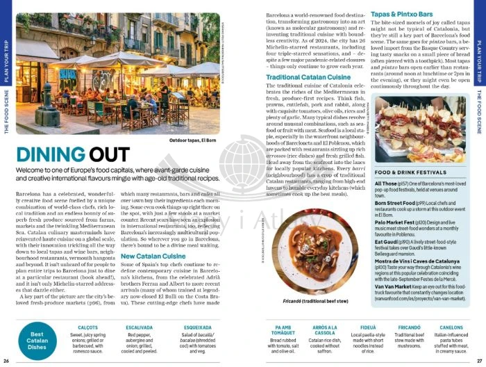 Barcelona. Przewodnik wydawnictwa Lonely Planet. Przykładowe strony 3
