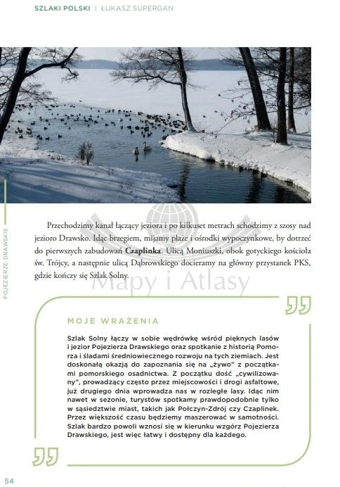 Szlaki Polski. 30 najpiękniejszych tras długodystansowych. Przewodnik. Autor: Łukasz Supergan. Przykładowa strona 5
