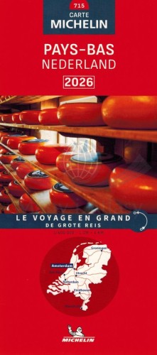 Holandia. Mapa samochodowo-turystyczna 715 wydawnictwa Michelin. Okładka