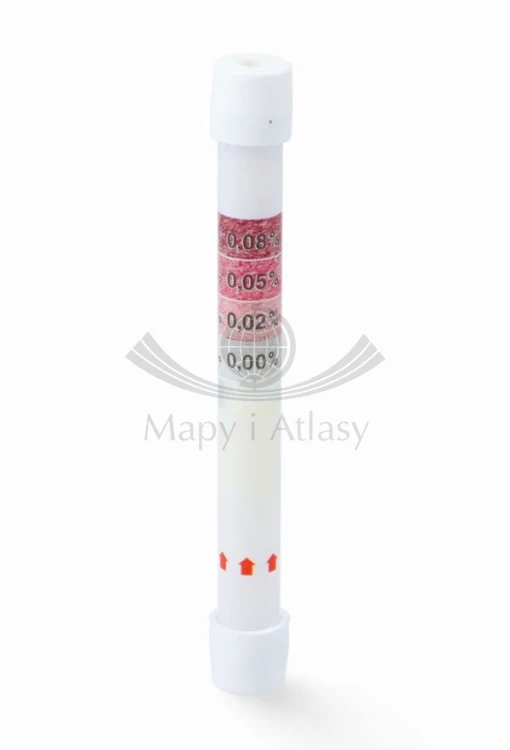 Alkomat jednorazowy. Test alkoholowy alkotest. Trzeźwy poranek