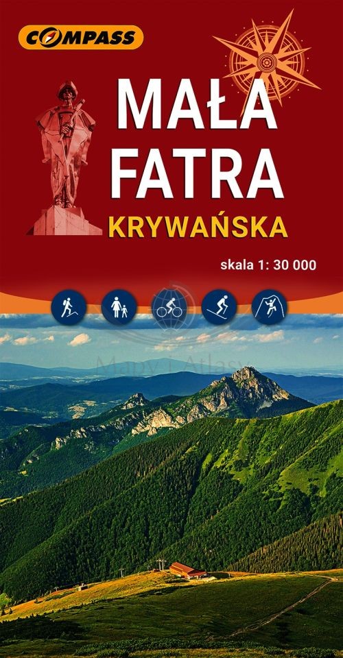 Mała Fatra (Krywańska) 1:30 000. Mapa turystyczna. Wyd. 2026. Compass