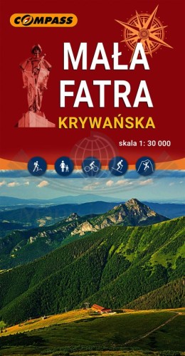 Mała Fatra (Krywańska) 1:30 000. Mapa turystyczna wydawnictwa Compass. Okładka