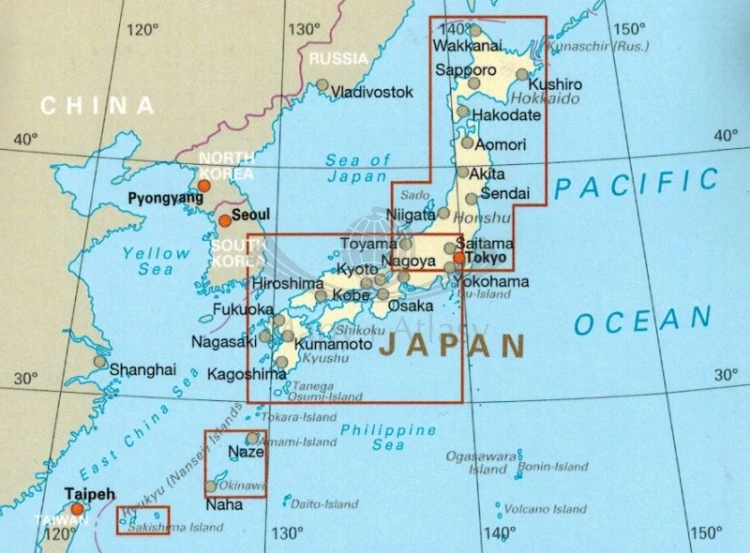 Japonia 1:1 200 000. Wodoodporna mapa samochodowo-turystyczna wydawnictwa Reise Know-How. Zasięg