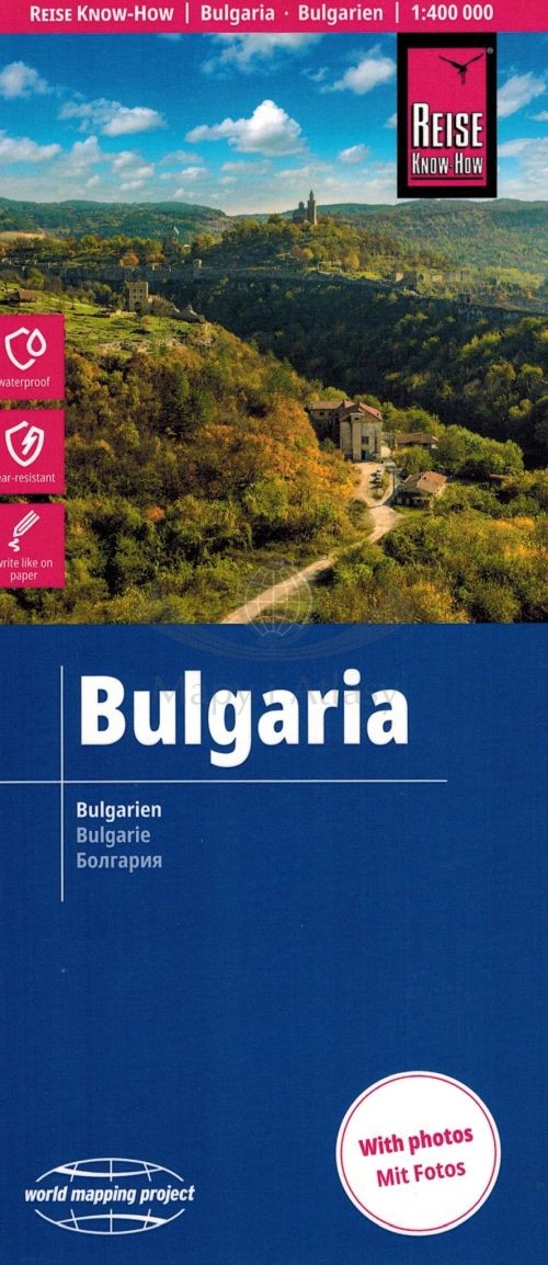 Bułgaria 1:400 000. Wodoodporna mapa samochodowo-turystyczna. Wyd. 2026. Reise Know-How
