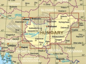 Węgry 1:380 000. Wodoodporna mapa samochodowo-turystyczna wydawnictwa Reise Know-How. Zasięg