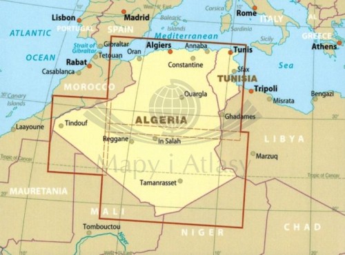 Algeria i Tunezja 1:1 700 000. Wodoodporna mapa samochodowo-turystyczna wydawnictwa Reise Know-How. Zasięg