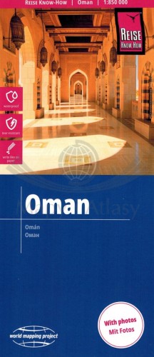 Oman 1:850 000. Wodoodporna mapa samochodowo-turystyczna wydawnictwa Reise Know-How. Okładka