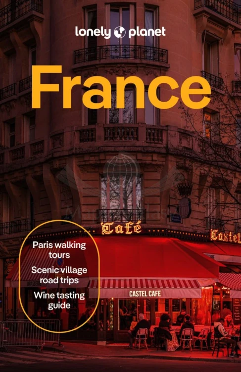 Francja / France. Przewodnik z mapą wydawnictwa Lonely Planet. Okładka