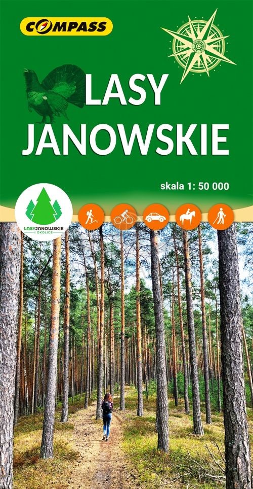 Lasy Janowskie 1:50 000. Mapa turystyczna. Wyd. 2026. Compass