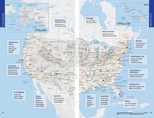 USA. Przewodnik wydawnictwa Lonely Planet. Przykładowe strony 1