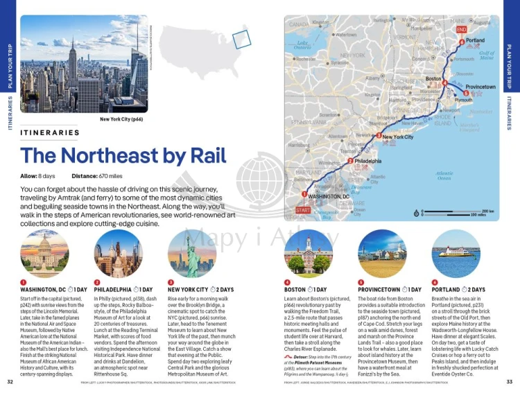 USA. Przewodnik wydawnictwa Lonely Planet. Przykładowe strony 2