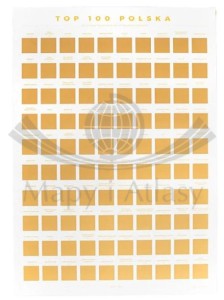 Polska TOP 100 miejsc. Zdrapka - plakat wydawnictwa Naturu