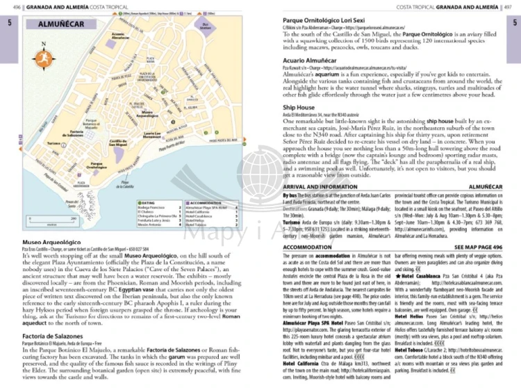 Andaluzja. Przewodnik turystyczny wydawnictwa Rough Guides. Przykładowe strony 5