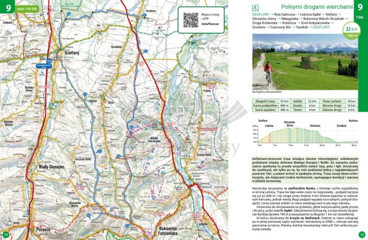 Podhale, Orawa i Spisz na rowerze. Przewodnik rowerowy wydawnictwa Compass. Przykładowe strony 2