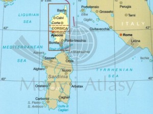 Korsyka 1:135 000. Wodoodporna mapa samochodowo-turystyczna wydawnictwa Reise Know-How. Zasięg