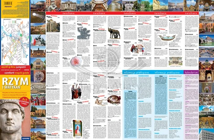 Rzym i Watykan. Laminowana mapa / Plan miasta + Miniprzewodnik wydawnictwa ExpressMap. Pierwsza strona
