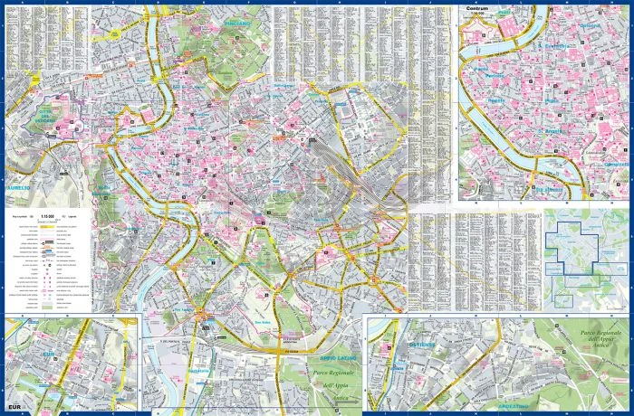 Rzym i Watykan. Laminowana mapa / Plan miasta + Miniprzewodnik wydawnictwa ExpressMap. Druga strona