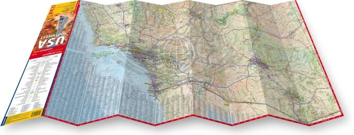 USA południowy-zachód. Laminowana mapa samochodowo-turystyczna wydawnictwa ExpressMap.