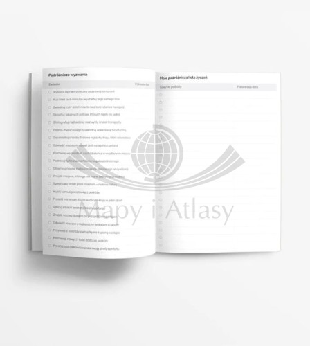 Dziennik podróży wydawnictwa Naturu. Przykładowe strony 1