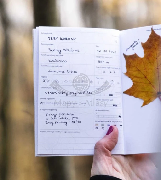 Dziennik turystyczny wydawnictwa Naturu. Przykładowe fragmenty 1