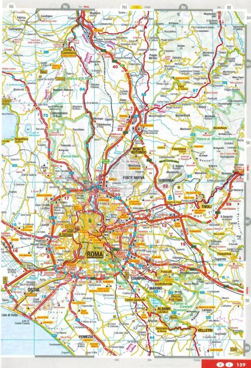 Alpy. Północne Włochy. Atlas samochodowo-turystyczny wydawnictwa Marco Polo. Przykładowa strona 2