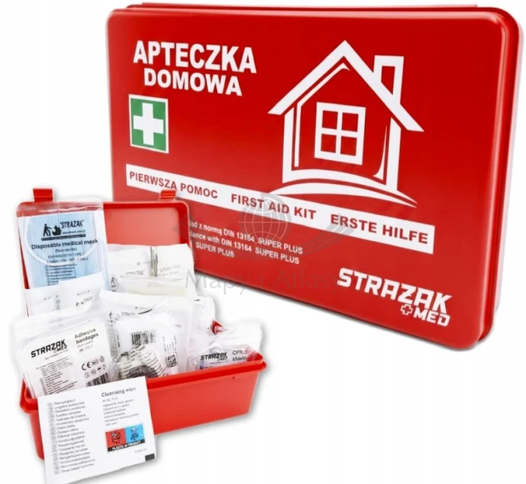 Apteczka domowa DIN 13164 SUPER PLUS w pudełku