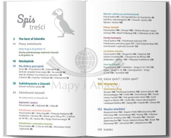 Islandia. Przewodnik Lajt wydawnictwa Pascal. Spis treści
