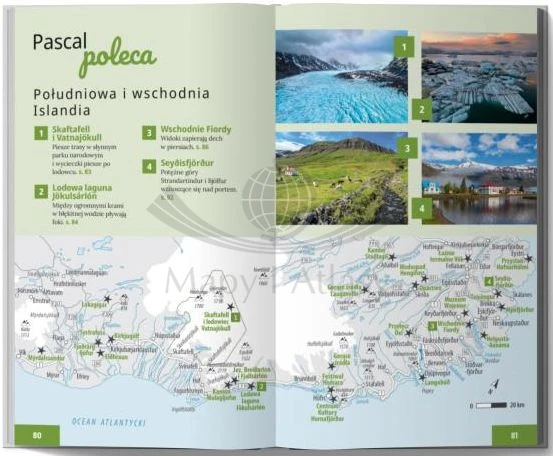 Islandia. Przewodnik Lajt wydawnictwa Pascal. Przykładowe strony 3