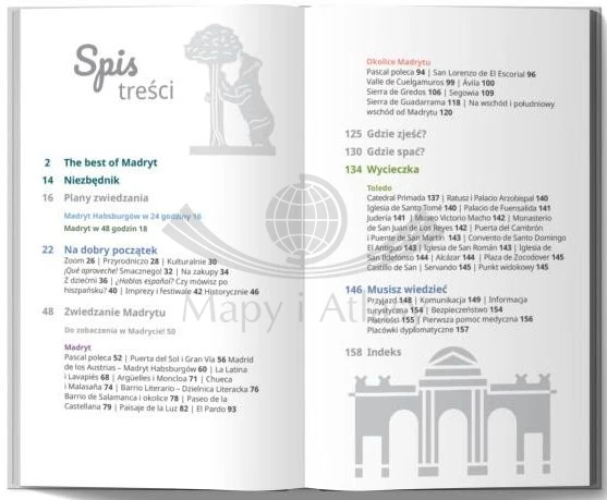 Madryt. Przewodnik Lajt wydawnictwa Pascal. Spis treści
