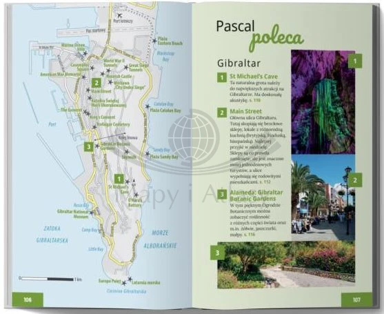Malaga, Grenada i Gibraltar. Przewodnik z serii Lajt wydawnictwa Pascal. Przykładowe strony 4