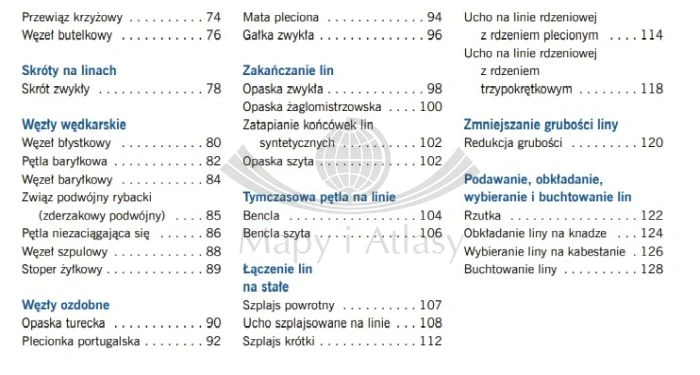 Węzły żeglarskie. Jak zawiązać właściwy węzeł w każdej sytuacji wydawnictwa Nautica. Przykładowa strona 4