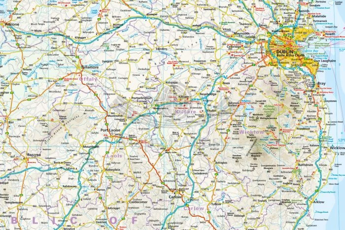 Irlandia 1:350 000. Wodoodporna mapa samochodowo-turystyczna wydawnictwa Reise Know-How. Fragment