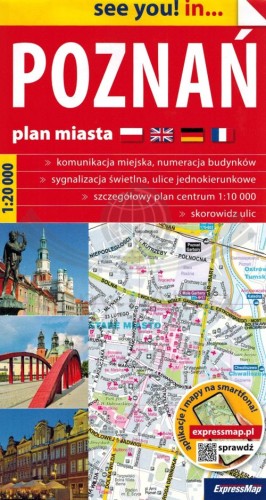 Poznań 1:20 000. Mapa / Plan miasta wydawnictwa ExpressMap. Okładka