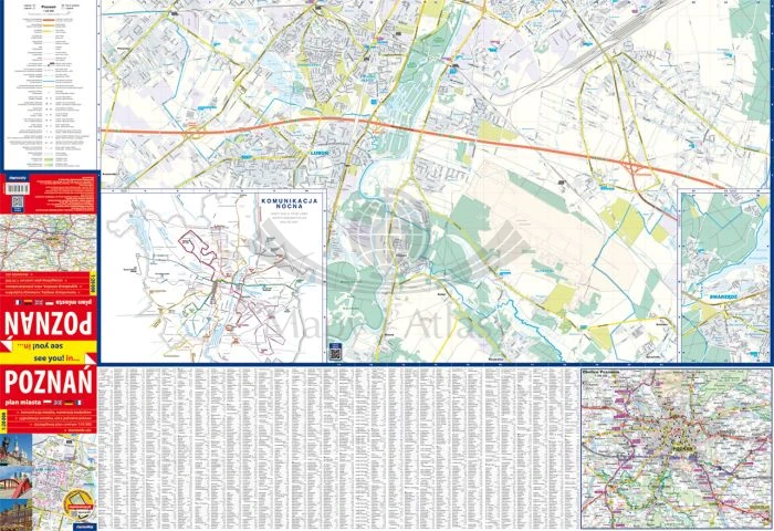 Poznań 1:20 000. Mapa / foliowany plan miasta wydawnictwa ExpressMap. Pierwsza strona