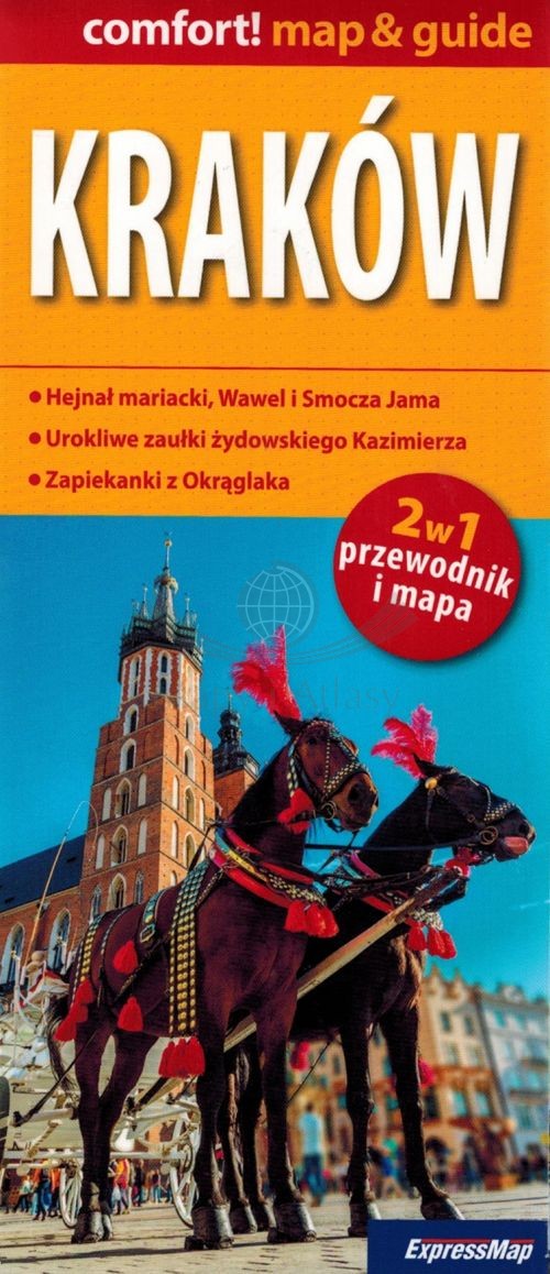 Kraków. Laminowana mapa / Plan miasta + Miniprzewodnik. Wyd. 2026. ExpressMap