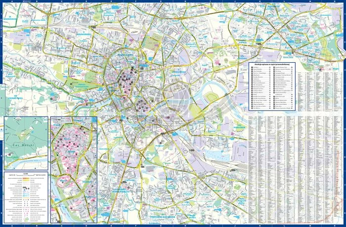 Kraków. Laminowana mapa / Plan miasta + Miniprzewodnik wydawnictwa ExpressMap. Druga strona