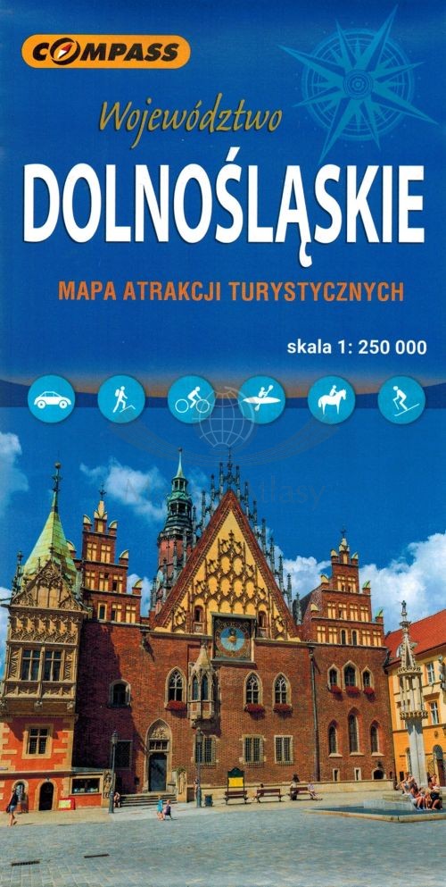 Województwo dolnośląskie. Mapa atrakcji turystycznych. Wyd. 2026. Compass