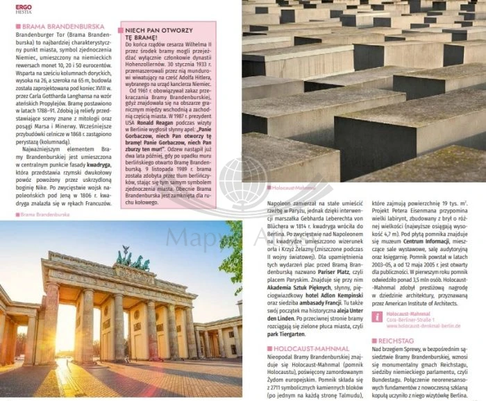 Berlin. Przewodnik travelbook wydawnictwa Bezdroża. Przykładowe strony 2