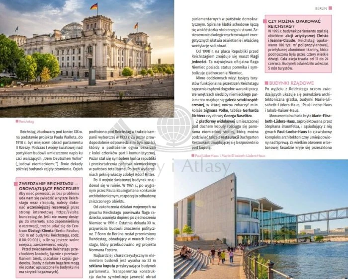 Berlin. Przewodnik travelbook wydawnictwa Bezdroża. Przykładowe strony 3