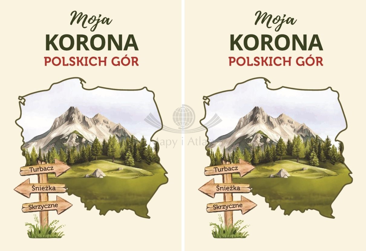 Książeczka "Moja Korona Polskich Gór" do zbierania pieczątek i notatnik. Zestaw x2. Wyd. 2026