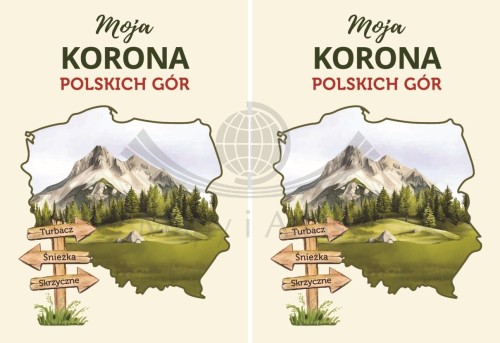 Książeczka "Moja Korona Polskich Gór" do zbierania pieczątek i notatnik. Zestaw x2
